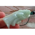 thumbnail image 3 of Certified Green Burma Natural A Jade jadeite Pendant Longevity God Peach Dragon Necklace 586948 TN, 3 of 9
