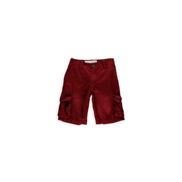 Aeropostale - Pantalones cortos de carga informales de longitud más larga para hombre, rojo, 28 Aeropostale Carga