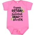 thumbnail image 3 of Inktastic Happy Birthday to the Sweetest Mom in the World Girls Baby Bodysuit, 3 of 5