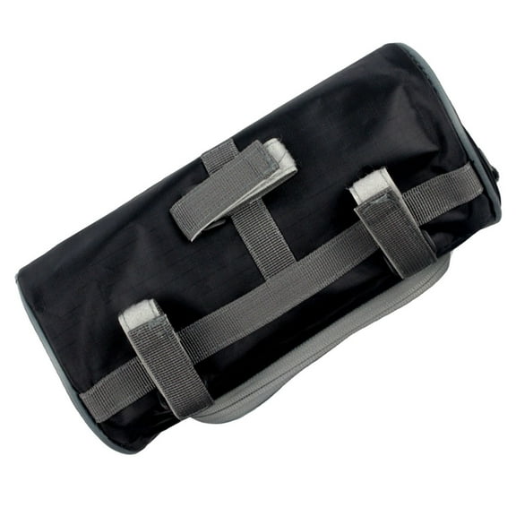 Homoyoyo Black PU Motorcycle Saddle Bag Organizer with Multiple Compartments for Storage and Travel