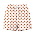 thumbnail image 5 of Zynoxe Women's Polka Dot Casual Shorts with Pockets Lightweight Breathable Mid-Thigh Shorts for Women Stretchy Elastic Waistband Drawstring Shorts Summer Versatile Casual Solid Color Beach Shorts M, 5 of 7