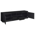 thumbnail image 3 of Winfield 78-inch 2-door TV Stand Media Console Black, 3 of 11