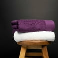 thumbnail image 6 of Weidemans 100% Cotton Bath Towels | Eco-Friendly Exclusive Bathsheet towels Set of 2 (Size: 35" X 70") | Ultra Soft and Highly Absorbent Bath Towel Set Gym, Hotel, Travel Camp, Pool Spa |Plum & White, 6 of 11