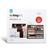 Kingart, Ultimate Series Mixed Media Set, 128 Unique Art Supplies, for Beginners and Experts