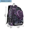 thumbnail image 2 of FORMRS Unisex School Backpack 17" Student Travel Bag with Laptop Compartment, Roses and Pearls, 2 of 7