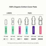 Honey Pot 100% Organic Cotton Cover Cooling Herbal Infusion Regular Pads, 20 Count