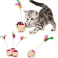 thumbnail image 1 of Palo de juguete para gatos de dibujos animados, varilla de plumas, ratón de juguete con Mini campana, atrapasueños, juguete interactivo para gatos, gatito, игрушки для кошек Tan Jianjun unisex, 1 of 2