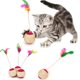 thumbnail image 1 of Palo de juguete para gatos de dibujos animados, varilla de plumas, ratón de juguete con Mini campana, atrapasueños, juguete interactivo para gatos, gatito, игрушки для кошек Tan Jianjun unisex, 1 of 2