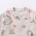 thumbnail image 7 of CAUYDY Baby Bodysuit Long Sleeve Romper Newborn Fall Winter Pajamas Preemie Infant Boys Girls Sleepers Loungewear Sizes 9-12 Months,Light Gray, 7 of 7