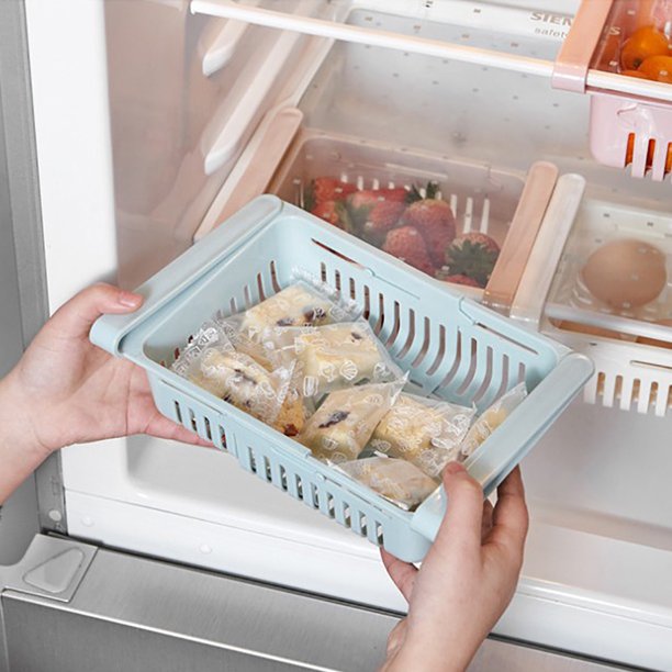 Tmvgtek Caja De Almacenamiento Para Refrigerador De Cocina Estante De Cajón Estirable (Azul) Tmvgtek Para estrenar