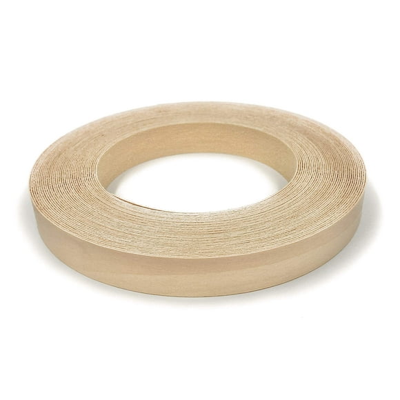 Cinta adhesiva para bordes de chapa de madera, abedul, 19 mm x 15 m
