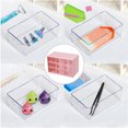 thumbnail image 1 of Cuadros Decorativos Caja de joyería a prueba de polvo multicapa para lápices labiales de joyería de tocador (cuadrícula rosa-nueve) Wdftyju embutido en tela, 1 of 1