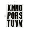 thumbnail image 2 of Hy-Ko MM-4L 3" Vinyl Letter Set, 57-Piece, Black Characters on White Background, 2 of 10