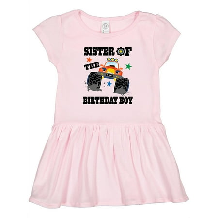 

Inktastic Sister of the Birthday Boy Gift Toddler Girl Dress