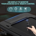 thumbnail image 2 of 2-in-1 Folding Treadmill,Compact Walking Pad with 15% Auto Incline & Safety Handle,LED Display,Under Desk Treadmill,7.5 MPH Max Speed,Walking or Running for Home Office, 2 of 8