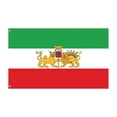 thumbnail image 1 of Zorion Former Iranian Flag Persia Banner Double Sided Print Polyester Old Historic Iran Style B, 1 of 9