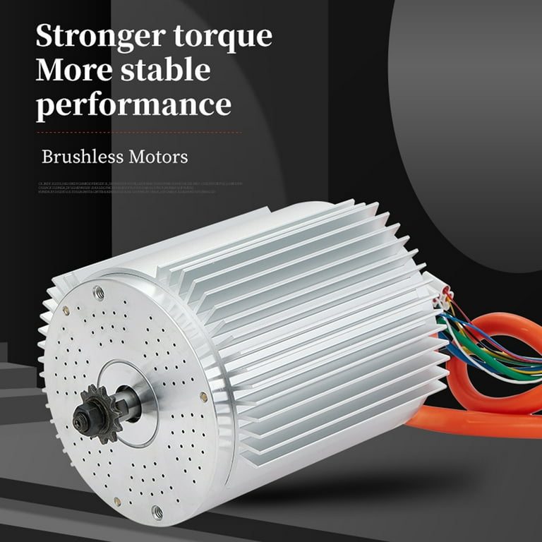 Kunray72V 3000W Brushless Motor 6700RPM,  45A Electric Scooter Motor 72V DC, Electric Dirt Bike  Motor Go Kart