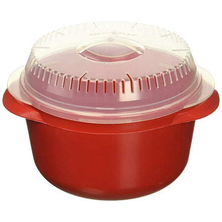 68500 Multi-Boiler, One Size, Red, This one's just right for rice, pasta, oatmeal, steamed veggies & more By Nordic