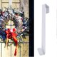 thumbnail image 1 of Percha para corona de 15,4", gancho grande para corona para puerta de entrada, interior y exterior, para colgar sobre la puerta, para Pascua, primavera, Halloween, Navidad [blanco], 1 of 5