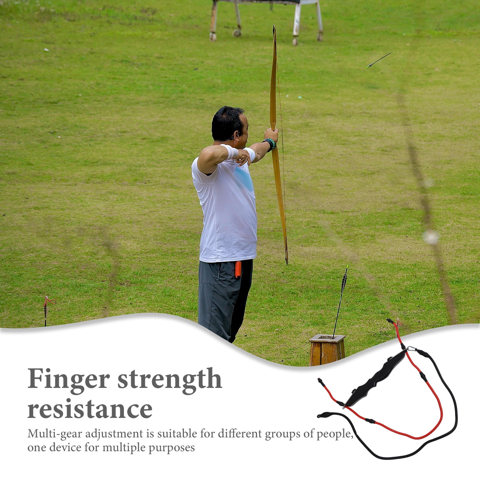 KHBUAB Bow Trainer with Multi Gear Adjustment for Strength Training and Puller Stretch in Assorted Colors