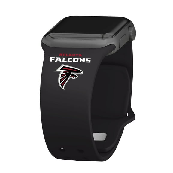 Black Atlanta Falcons Silicone Apple Watch Band