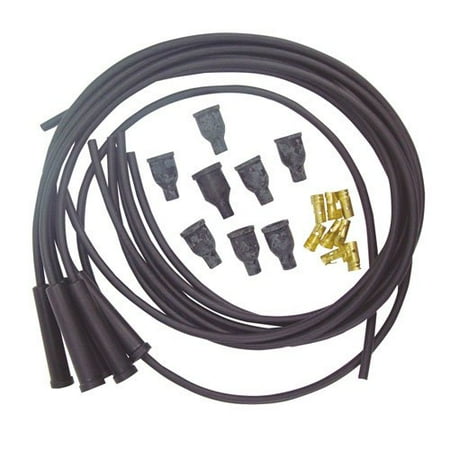 Plug Wire Set Straight Boots - Spark Plug Wire Set - 6 Cylinder - Copper Core - Straight Boots, New, Allis Chalmers, International
