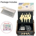 thumbnail image 3 of Caja de música Pursustar The Beatles Let It Be Vintage Wood, 3 of 7