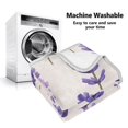 thumbnail image 5 of Yayeee Throw Blanket for Couch Soft Warm 50" x 60" Sofa Chair Bed Decoration, Lavender Pattern, 5 of 7