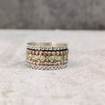 thumbnail image 2 of Antique Spinner Band, Bohemian Ring, 925 Sterling Silver Ring, Spinning Thumb Ring, Three Tone Ring, Fidget Ring, Handmade Jewelry, Christmas Oxidized, Brass Copper Band, Anxiety Ring, Mans Band Gifts, 2 of 6