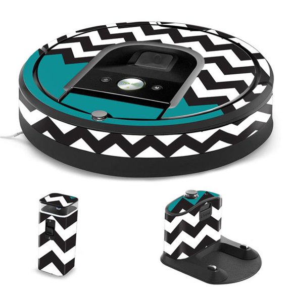 MightySkins IRRO960-Teal Chevron Skin for iRobot Roomba 960 Robot Vacuum, Teal Chevron