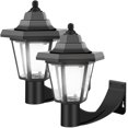thumbnail image 3 of 2Pcs Solar Wall Light Outdoor Solar Hexagonal Light IP44 Waterproof Solar Fence Light Auto On/Off Retro LED Wall Lamp Heat Resistant Solar Garden Light Decor Solar Landscape Light, 3 of 11