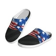 thumbnail image 2 of Disketp Shark With USA Flag Women's Men's Slippers Plush Slip-On House Slipper for Winter Indoor Soft Cushion Non-slip Fluffy Slides Slippers-13, 2 of 7