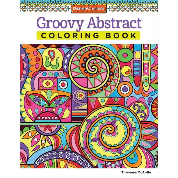 Design Originals-Groovy Livre de Coloriage Abstrait