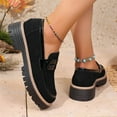 thumbnail image 4 of Womens Summer Shoes Color-Block Slip-On Cushioned Loafers with Elevated Sole, 4 of 7