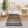 thumbnail image 5 of Lutown-Teen 4 inch Twin Size Bed Frames Heavy Duty Metal Twin Platform Bed Frame No Box Spring Needed, Noise Free, Easy Assembly, Black, 5 of 5