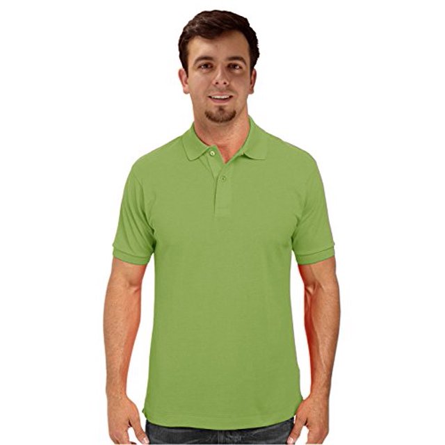 Peach Couture Polo Piqué Classique à Manches Courtes pour Hommes