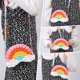 thumbnail image 2 of Pop Purse Fidget Toys Bolsa de regalo para niñas y mujeres, Rainbow Clouds Pop Fidgets Bolsa de hombro, Mochila sensorial de silicona Fidget Juguete para TDAH Ansiedad Alivio del estrés JM, 2 of 4