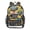 Orange Monster Truck, variant on Large Clear PVC Backpack Heavy Duty See Through Backpack for Adults Work Travel, Light Blue Sport Print Printed 12L