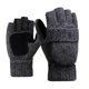 thumbnail image 1 of Guantes sin dedos de punto cálidos para invierno, manoplas convertibles cálidas, cubierta con solapa, 2024, 1 of 2