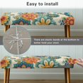 thumbnail image 5 of FKELYI Dining Bench Cover Anti-Dust Bench Seat Cushion Covers Bohemian Flower Print Stretchy Fabric Furniture Protector Slipcover for Bedroom Living Room, 5 of 7