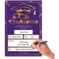 thumbnail image 4 of 20 Cards with Envelopes, graduation party invitations 2026, 2026 College, High School, University Grad Celebration.（BT3） (Purple Gold), 4 of 5