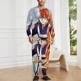 thumbnail image 2 of My Hero Academia Men's Lounge Pajamas Set 2-Piece Crew Neck Sleepwear Soft Long Sleeve Top & Pants for Sleep, Home & Vacation XL, 2 of 8