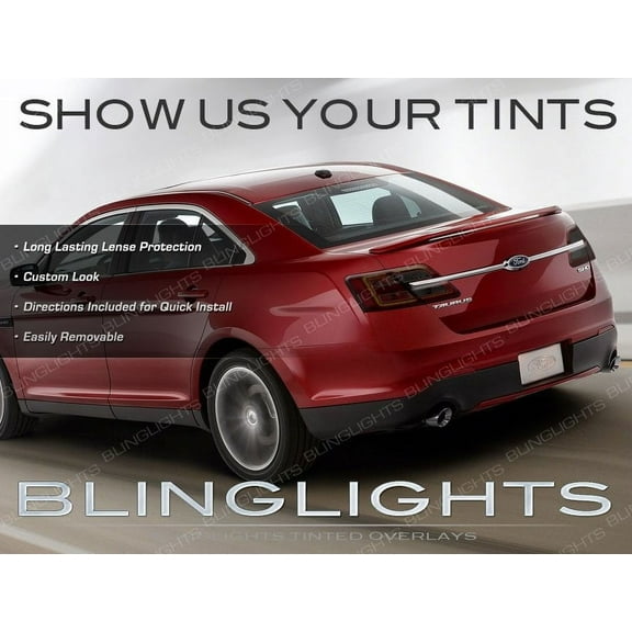 For Ford Taurus Tinted Smoked Taillamps Taillights Overlays Film Protection