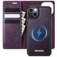 thumbnail image 2 of CaseMe Funda para Billetera for iPhone 14 Plus Compatible con Magsafe, 2 en 1 de Piel Sintética [Bloqueo RFID] Soporte para Tarjeta Abatible Cubierta Magnética Desmontable a Prueba de Golpes, 2 of 10