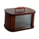 thumbnail image 2 of Caja de pan de madera, contenedor para almacenar pan, contenedor multiusos retro para almacenar alimentos. marrón 29cm, 2 of 9