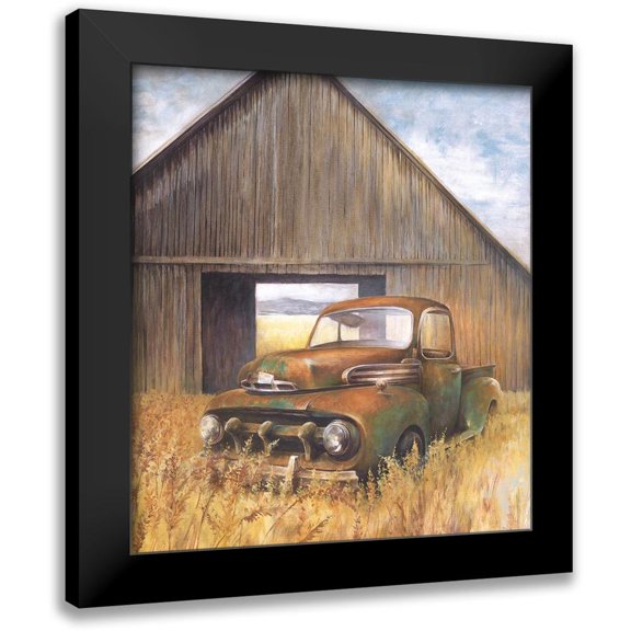 White Ladder 12x13 Black Modern Framed Museum Art Print Titled - Permanent Parking Spot