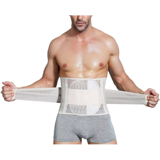 Mens Thin Abdomen Beer Belly Belt Sports Wasit Protector Elastic Waist  Trimmer Belt