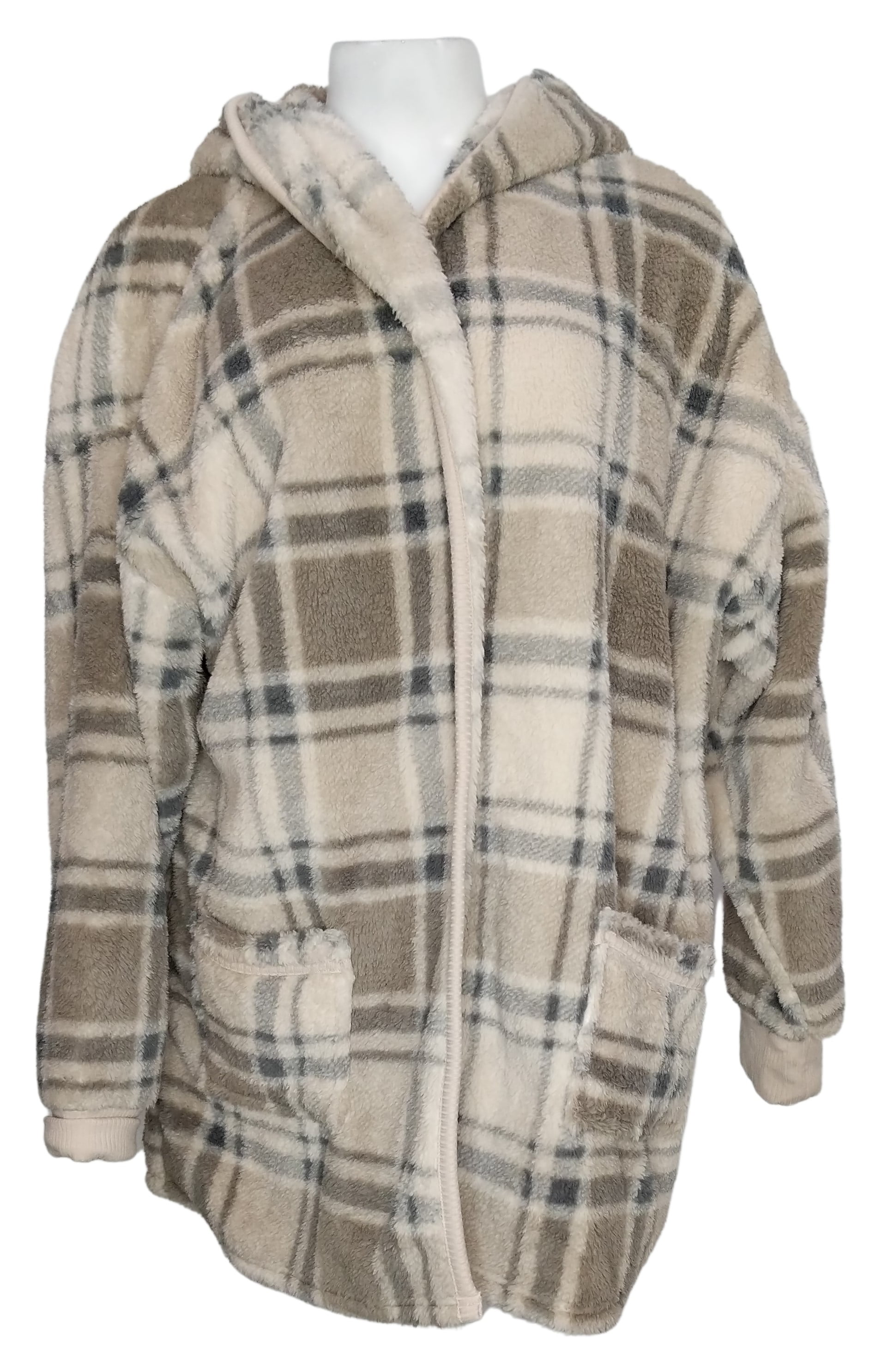 koolaburra by ugg cozy shaggy plush cardigan with rib detail