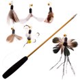 thumbnail image 1 of 1 Ensemble de Jouets Baguette pour Chat Recharges d'Insectes Simulés Accessoires Baguette Interactive pour Chat, 1 of 9