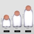 thumbnail image 5 of Grofry Storage Bottle Anti-deform Durable Waterproof Cork Stopper Bean Sugar Glass Jar for Coffee 550ml, 5 of 8